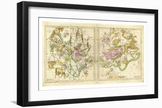 The Constellations in April - September, c.1835-Elijah H^ Burritt-Framed Art Print