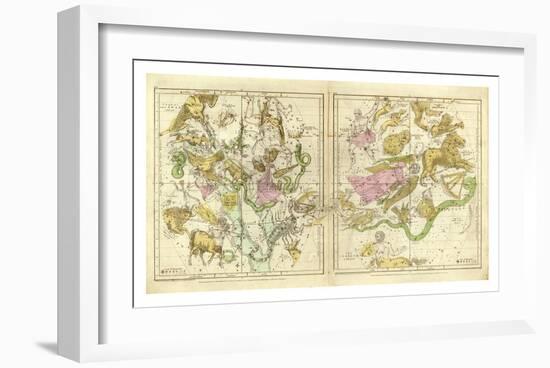 The Constellations in April - September, c.1835-Elijah H^ Burritt-Framed Art Print