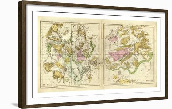 The Constellations in April - September, c.1835-Elijah H^ Burritt-Framed Art Print