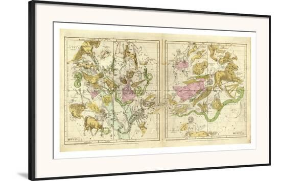 The Constellations in April - September, c.1835-Elijah H^ Burritt-Framed Art Print