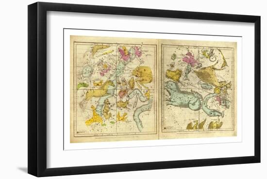 The Constellations in October - March, c.1835-Elijah H^ Burritt-Framed Art Print