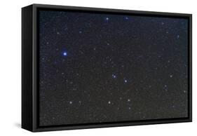 The Constellations of Corvus and Crater with Nearby Deep Sky Objects-null-Framed Stretched Canvas