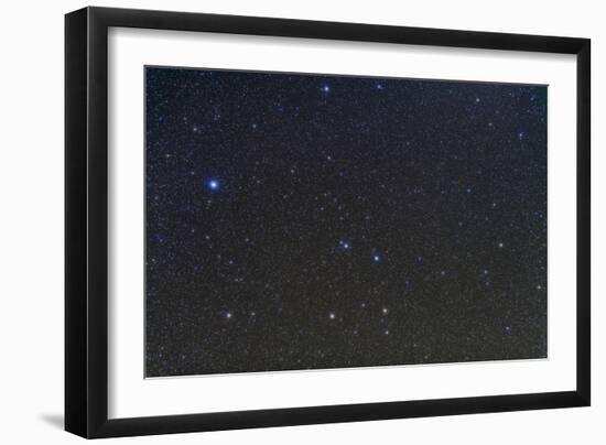 The Constellations of Corvus and Crater with Nearby Deep Sky Objects-null-Framed Photographic Print