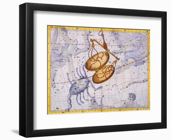 The Constellations of Libra and Scorpio by James Thornhill-Stapleton Collection-Framed Premium Giclee Print