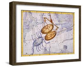 The Constellations of Libra and Scorpio by James Thornhill-Stapleton Collection-Framed Giclee Print