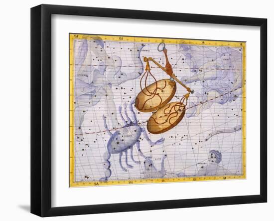 The Constellations of Libra and Scorpio by James Thornhill-Stapleton Collection-Framed Giclee Print