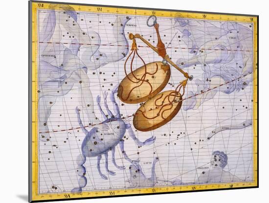 The Constellations of Libra and Scorpio by James Thornhill-Stapleton Collection-Mounted Giclee Print