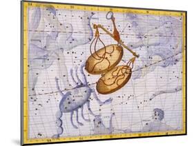 The Constellations of Libra and Scorpio by James Thornhill-Stapleton Collection-Mounted Giclee Print