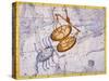 The Constellations of Libra and Scorpio by James Thornhill-Stapleton Collection-Stretched Canvas