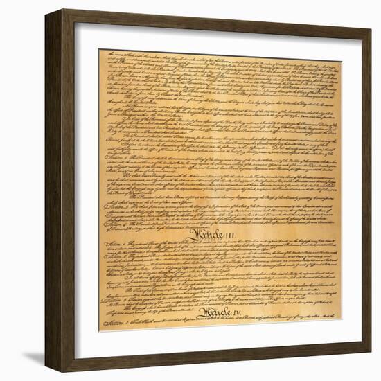 The Constitution, 1787-null-Framed Giclee Print