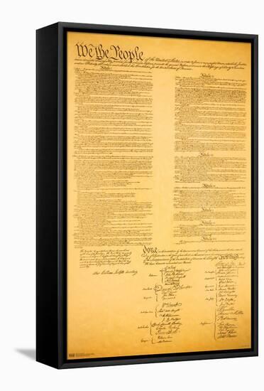 The Constitution-Trends International-Framed Stretched Canvas