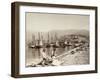 The Construction of a Pier in Yalta, Crimea, Late 19th Century-null-Framed Giclee Print