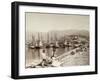 The Construction of a Pier in Yalta, Crimea, Late 19th Century-null-Framed Giclee Print