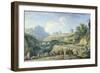 The Construction of a Road, 1774-Claude Joseph Vernet-Framed Giclee Print