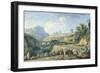 The Construction of a Road, 1774-Claude Joseph Vernet-Framed Giclee Print