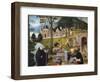 The Construction of Buildings, Detail from Legend of St Bertin-Lancelot Blondeel-Framed Giclee Print