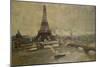 The Construction of the Eiffel Tower, January 1889-Paul Louis Delance-Mounted Giclee Print