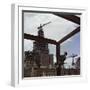 The Construction of the Main Building of Moscow State University on Lenin Hills-null-Framed Giclee Print