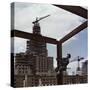 The Construction of the Main Building of Moscow State University on Lenin Hills-null-Stretched Canvas