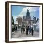 The Construction of the Main Building of Moscow State University on Lenin Hills-null-Framed Giclee Print