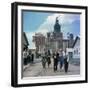 The Construction of the Main Building of Moscow State University on Lenin Hills-null-Framed Giclee Print