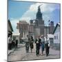 The Construction of the Main Building of Moscow State University on Lenin Hills-null-Mounted Giclee Print