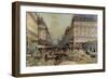 The Construction of the Metro, 1900-Luigi Loir-Framed Giclee Print