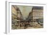 The Construction of the Metro, 1900-Luigi Loir-Framed Giclee Print