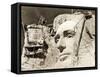 The Construction of the Mount Rushmore National Memorial, Detail of Abraham Lincoln,1928-null-Framed Stretched Canvas