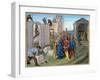 The Construction of the Palace of Aachen by Charlemagne-null-Framed Giclee Print