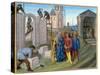 The Construction of the Palace of Aachen by Charlemagne-null-Stretched Canvas