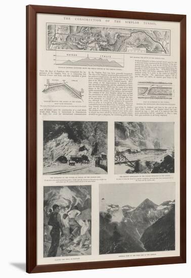 The Construction of the Simplon Tunnel-null-Framed Giclee Print
