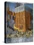 The Construction of the Temple of Jerusalem by King Solomon, by Jean Fouquet-null-Stretched Canvas