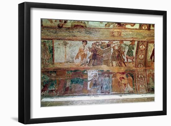 The Construction of the Tower of Babel (Upper Register), the Meeting of Joseph and Potiphar's Wife-null-Framed Giclee Print
