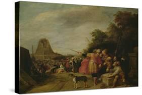 The Construction of the Tower of Babel-Frans II the Younger Francken-Stretched Canvas