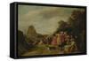 The Construction of the Tower of Babel-Frans II the Younger Francken-Framed Stretched Canvas