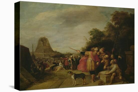 The Construction of the Tower of Babel-Frans II the Younger Francken-Stretched Canvas