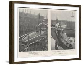 The Construction of the United States Submarine Flotilla-null-Framed Giclee Print