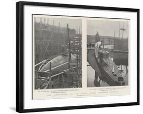 The Construction of the United States Submarine Flotilla-null-Framed Giclee Print