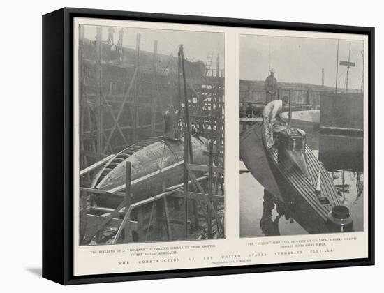 The Construction of the United States Submarine Flotilla-null-Framed Stretched Canvas