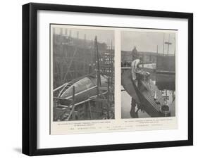 The Construction of the United States Submarine Flotilla-null-Framed Giclee Print