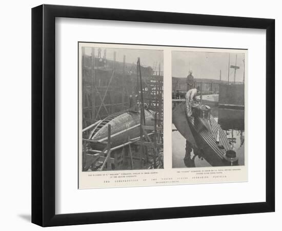 The Construction of the United States Submarine Flotilla-null-Framed Giclee Print