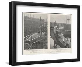 The Construction of the United States Submarine Flotilla-null-Framed Giclee Print