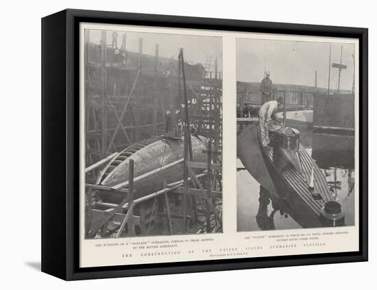 The Construction of the United States Submarine Flotilla-null-Framed Stretched Canvas