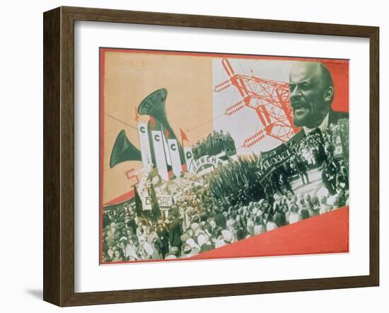 The Construction of the USSR, c.1920-Alexander Rodchenko-Framed Giclee Print