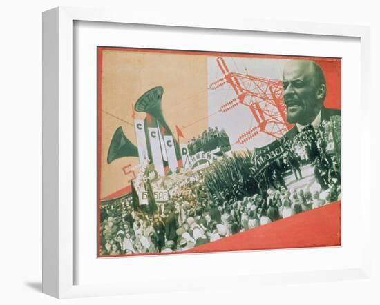 The Construction of the USSR, c.1920-Alexander Rodchenko-Framed Giclee Print