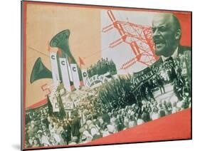 The Construction of the USSR, c.1920-Alexander Rodchenko-Mounted Giclee Print