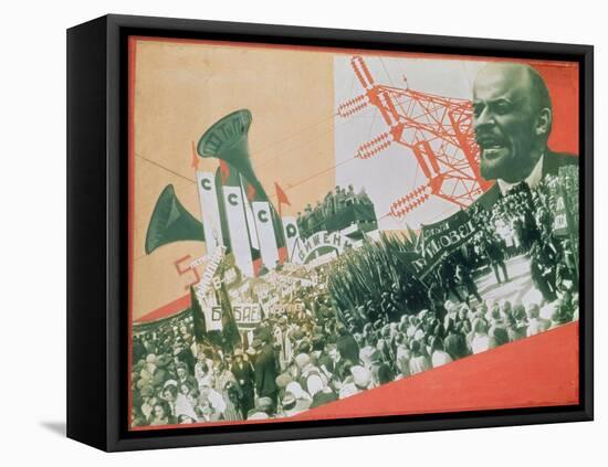 The Construction of the USSR, c.1920-Alexander Rodchenko-Framed Stretched Canvas