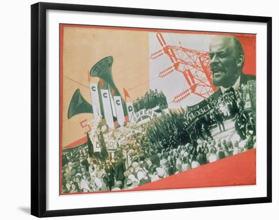 The Construction of the USSR, c.1920-Alexander Rodchenko-Framed Giclee Print