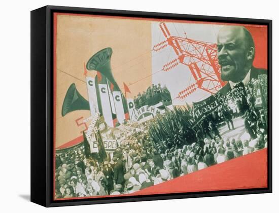 The Construction of the USSR, c.1920-Alexander Rodchenko-Framed Stretched Canvas